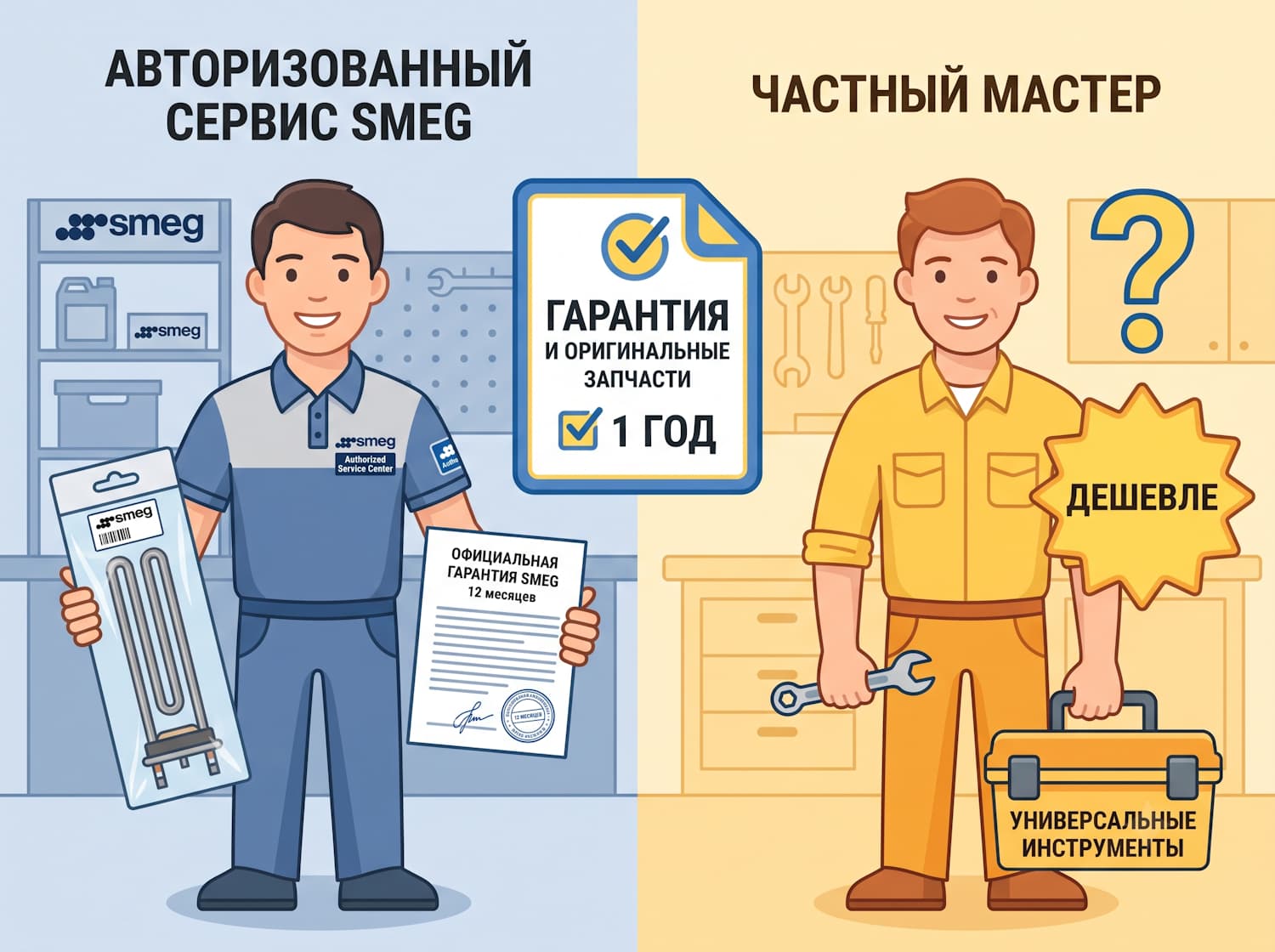 официальный сервис или частный мастер